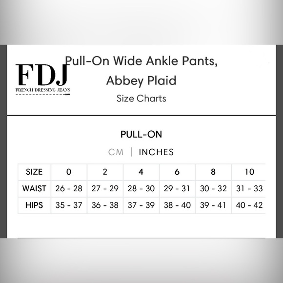 NWT FDJ Wide Ankle Pants, size 8 - Picture 5 of 5